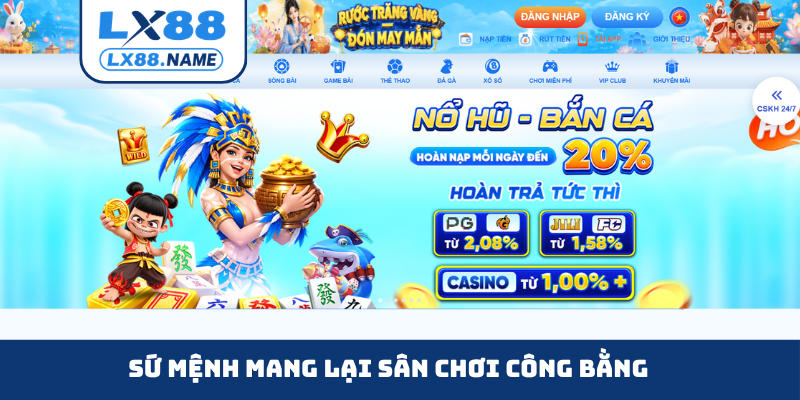 Sứ mệnh mang lại sân chơi công bằng
